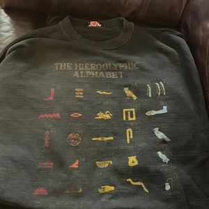 Vintage Hieroglyphics Crewneck Sweatshirt size Large